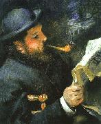 Pierre Renoir Claude Monet Reading France oil painting reproduction